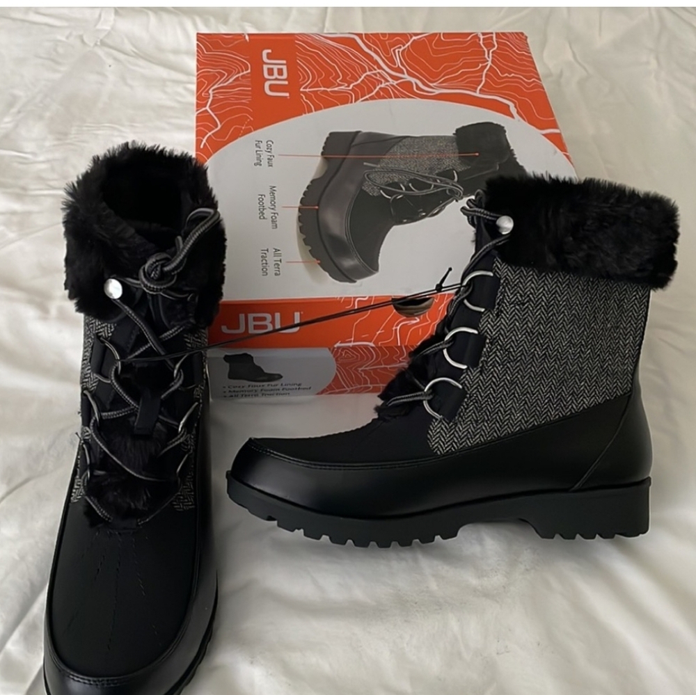 JBU Women's Southgate Winter snow Boot Size Black - NEW